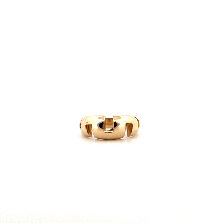 Geometrický zlatý prsten