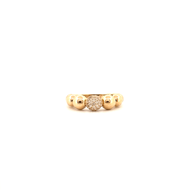 Zlatý prsten s bublinkami