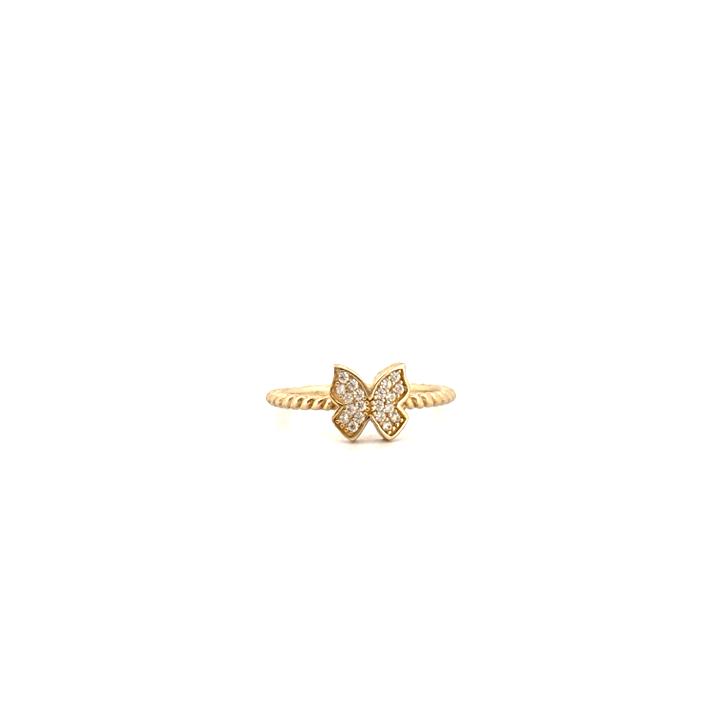 Zlatý prsten se motýlem